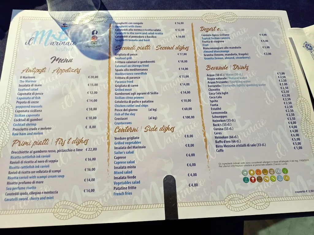 Menu_Il marinaio bistrot_Avola_image_2