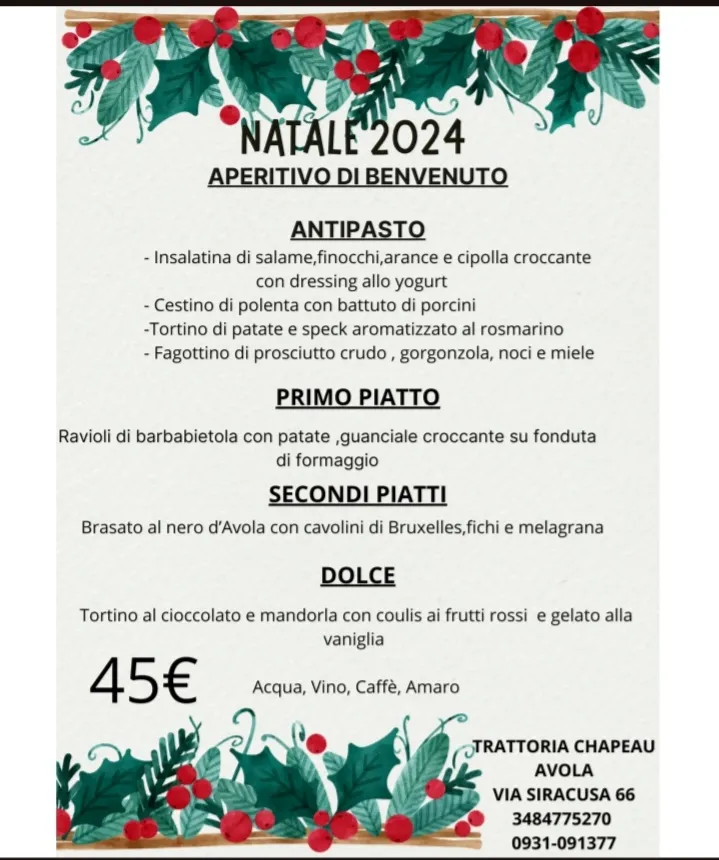 Menu_Trattoria Chapeau_Avola_immagine_1