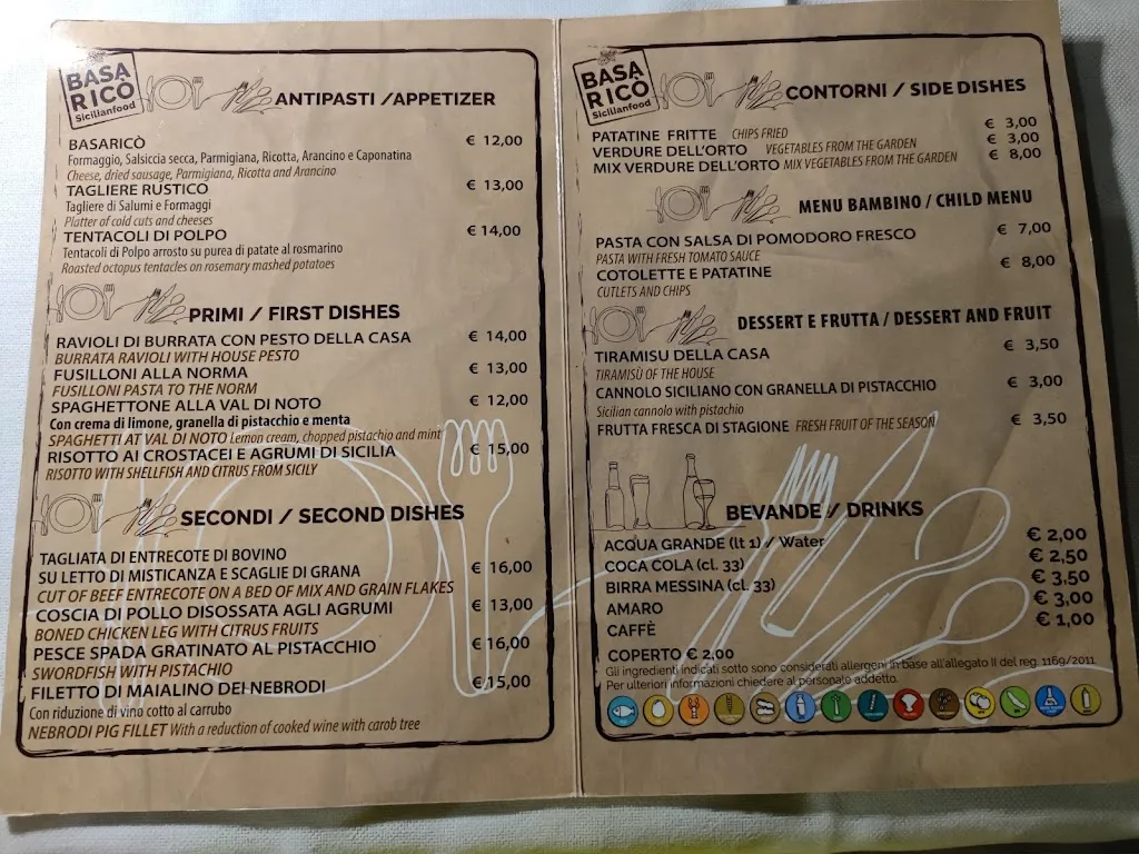Menu_Basaricò Sicilian Food_Avola_image_2