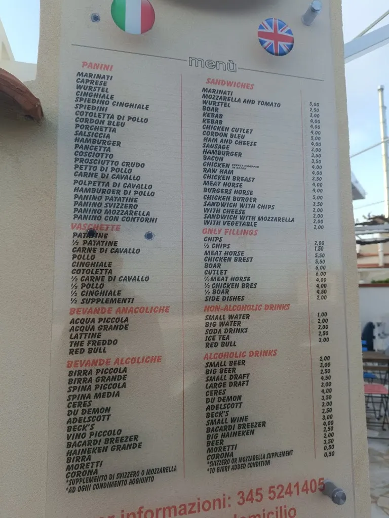 Menü_Il Panino Di Notte Dei F.lli CASSIA _Avola_Bild_1