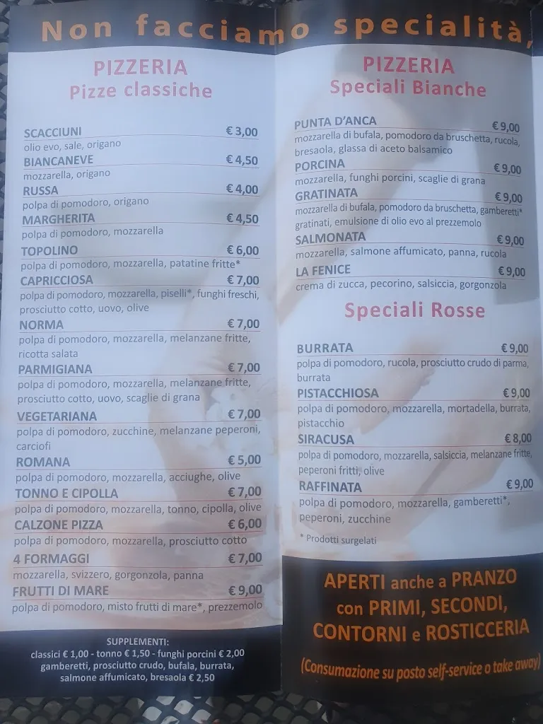 Menu_Rosticceria Pizzeria Pizzoleria La Fenice di Ignogna - Avola_Avola_image_2