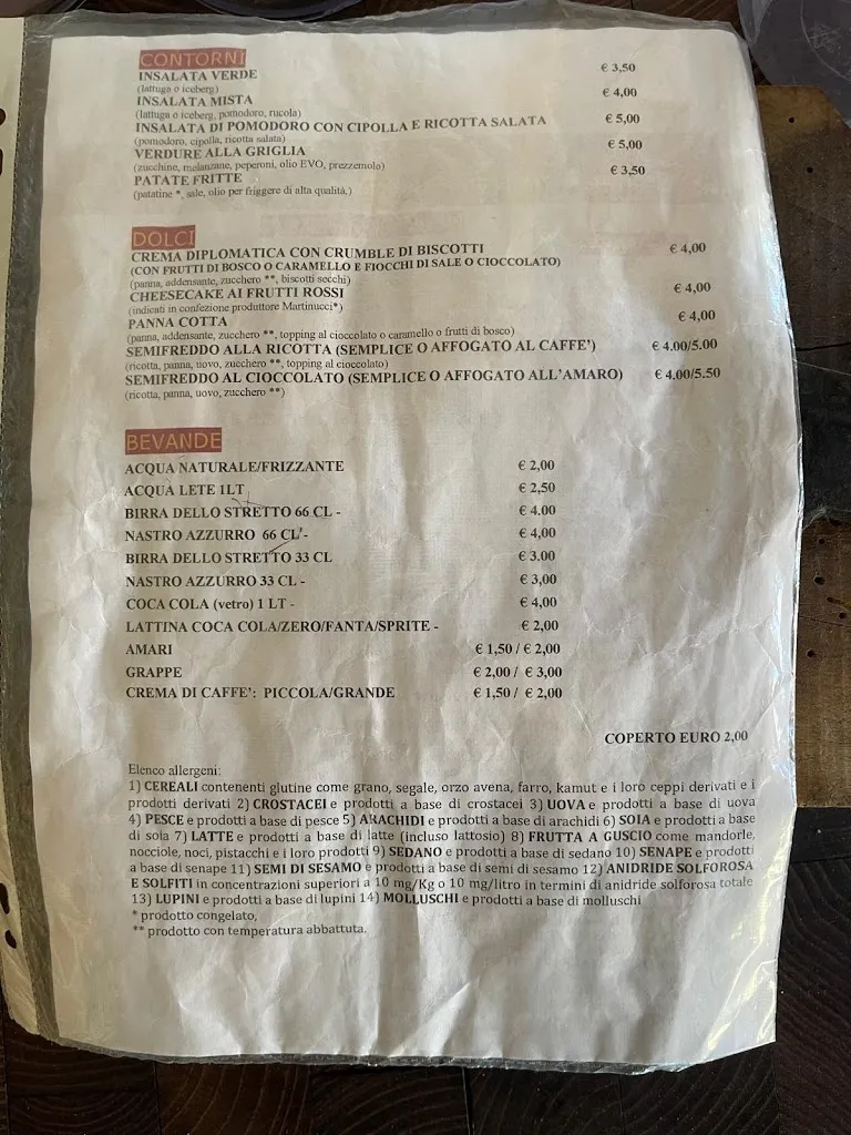 Menu_A Niviera, Ristorante e Pizzeria_Buccheri_image_2