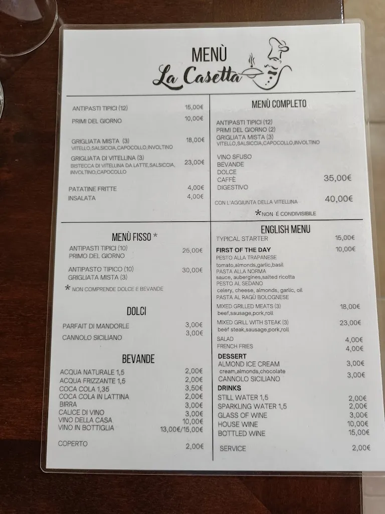 Menu_La Casetta - Ristorante_Buseto Palizzolo_immagine_1