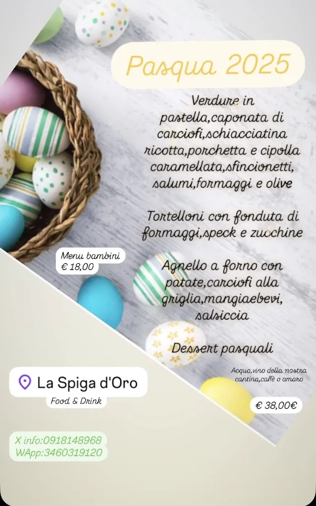 Menu_La Spiga D'Oro Food & Drink_Caccamo_image_1