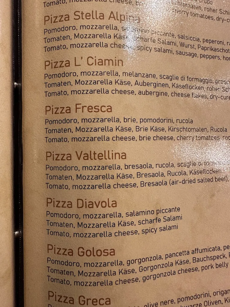 Menu_Pizzeria Restaurant L Ciamin_Lamie di Olimpie-Selva_image_1