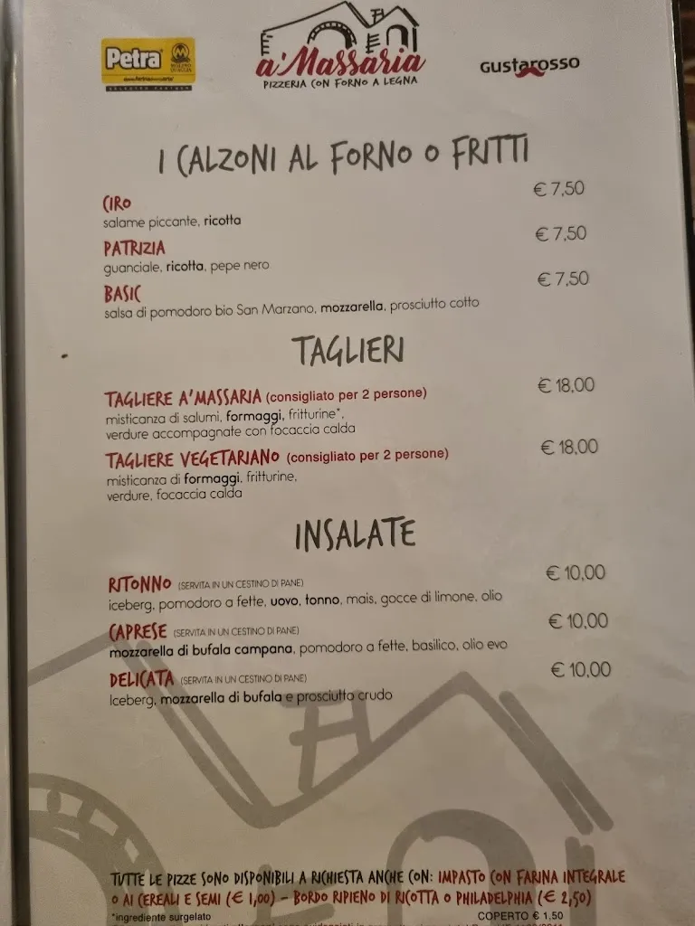 Menu_Ristorante Pizzeria A'massaria_Brucoli_image_1