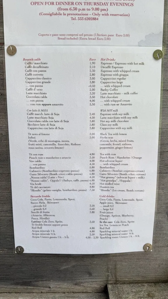 Menu_Baita Pramulin Hütte_Lamie di Olimpie-Selva_image_1