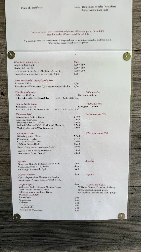 Menu_Baita Pramulin Hütte_Lamie di Olimpie-Selva_image_2