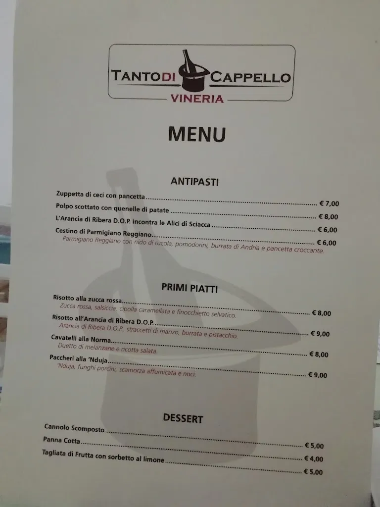 Menu_Vineria Tanto di Cappello_Caltabellotta_image_4