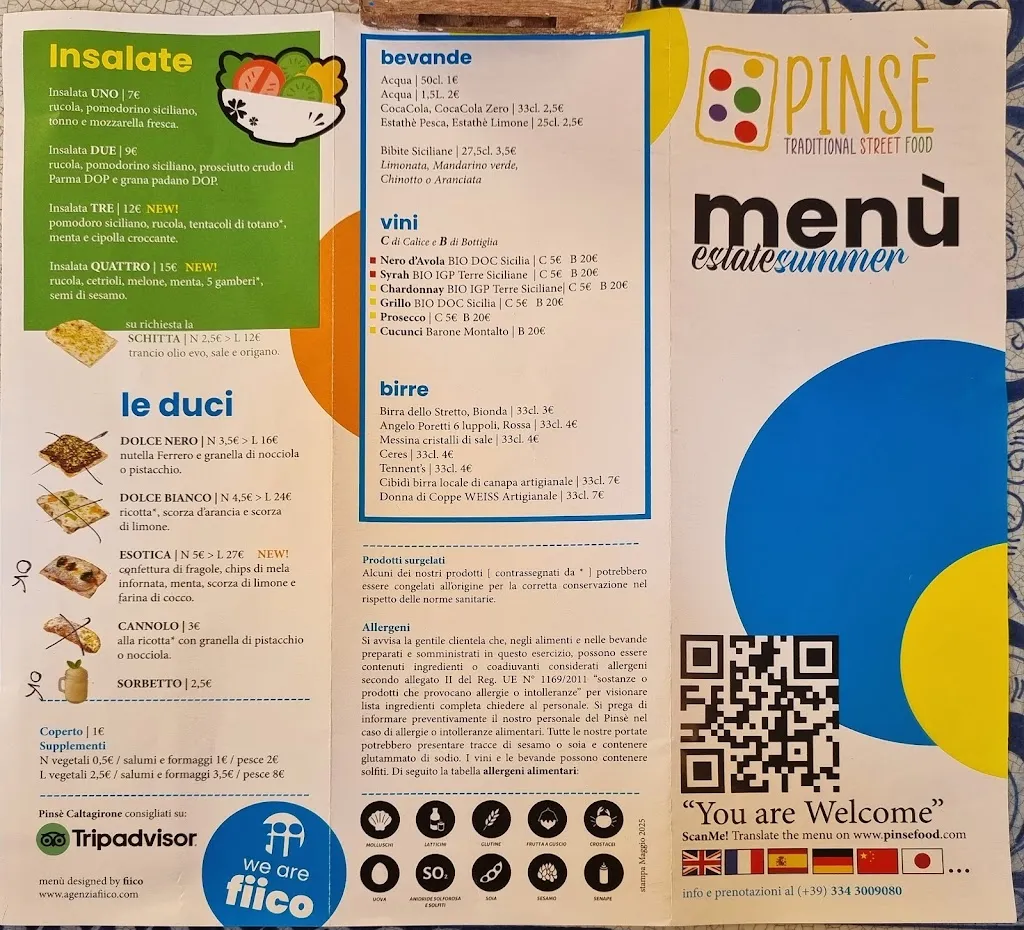 Menu_Pinsé sicilian street food_Caltagirone_image_2