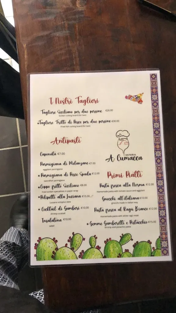 Menu_A Cumacca_Caltagirone_image_2