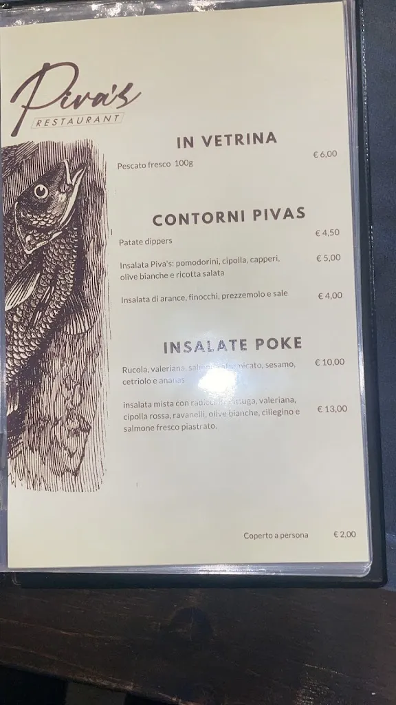 Menu_Piva’s Restaurant_Caltagirone_image_2