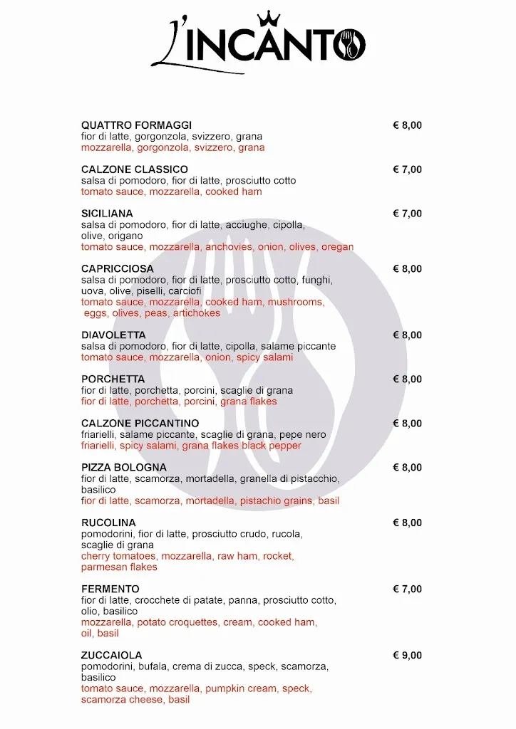 Menu_L'Incanto Pizzeria Gourmet #Apericena #Ristorante solo su Prenotazione entro le ore 18:00 #Pizza Senza Glutine_Caltagirone_image_1