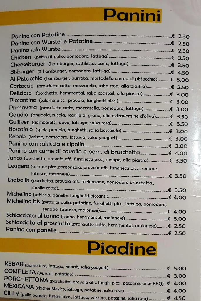 Menu_Gulliver Pizzeria Fast Food_Campobello di Licata_image_1
