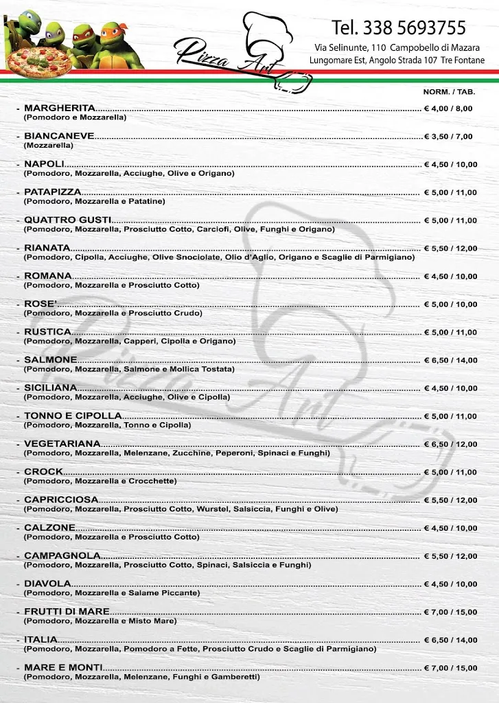 Menu_Pizzeria Art_Campobello di Mazara_image_2