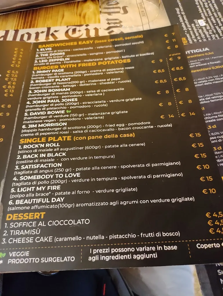 Menu_Black Dog rocknfood | Pub, braceria, friggitoria_Latiano_image_1