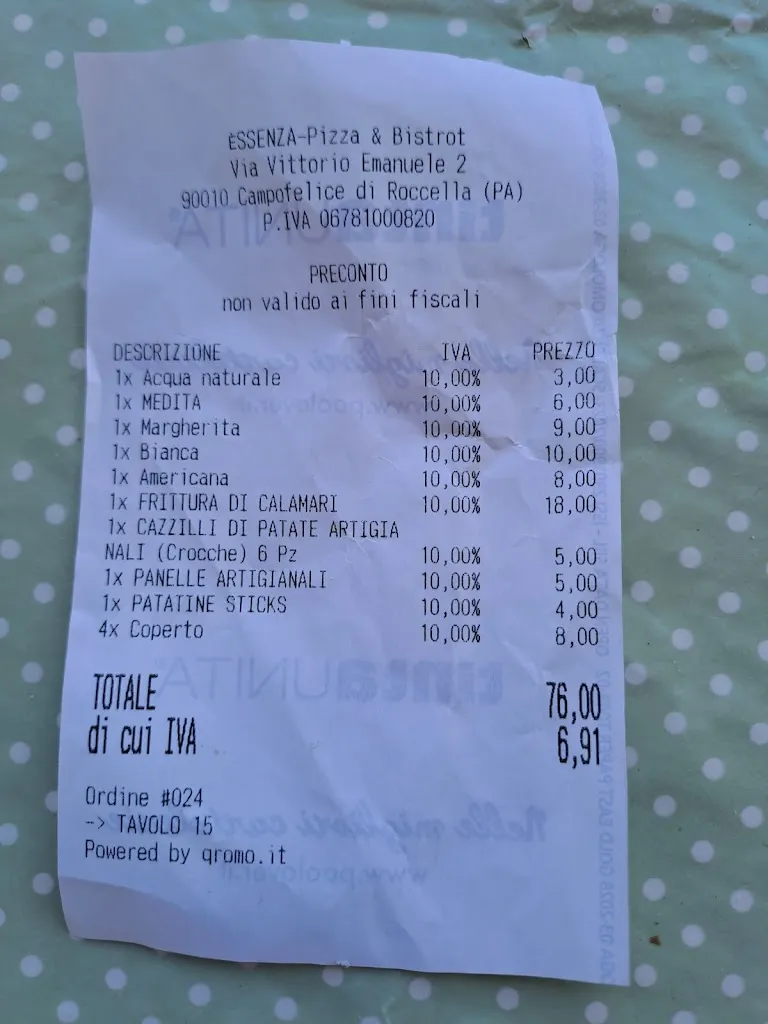 Daniele Montemorra_Essenza - Pizza&Bistrot_Campofelice di Roccella_review