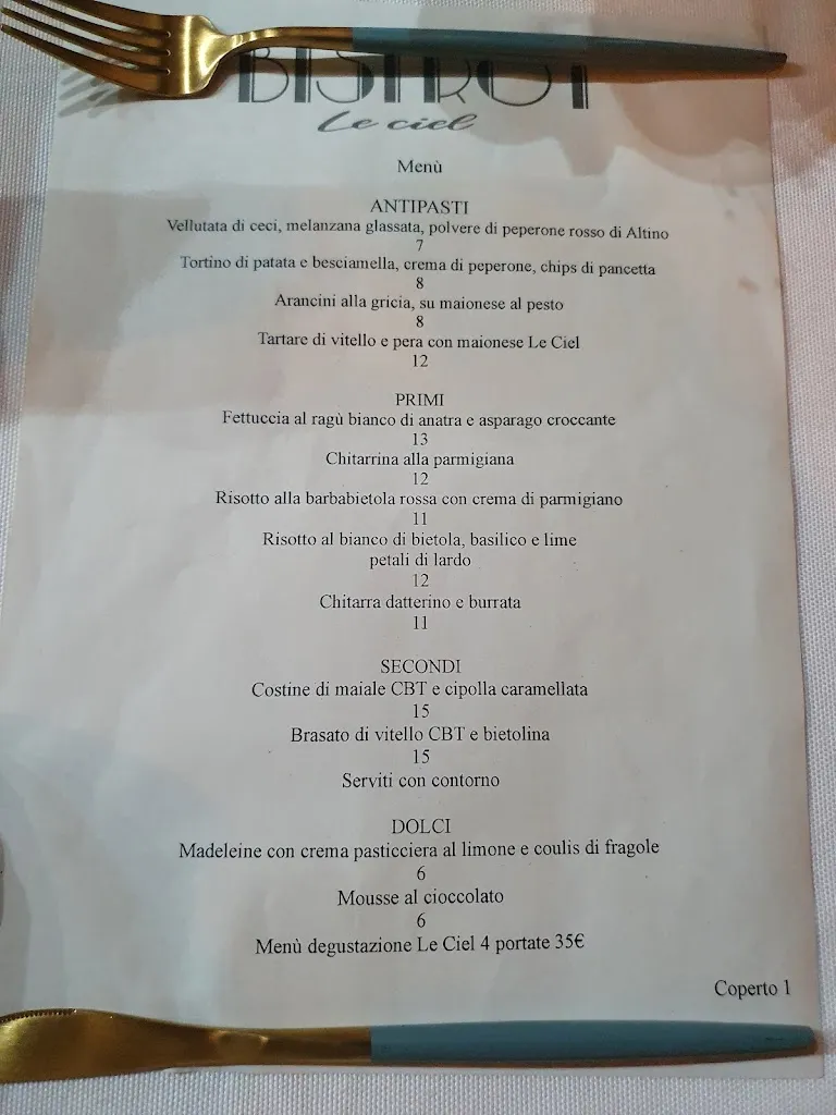 Menü_Bistrot Le Ciel_Casalbordino-Miracoli_Bild_3