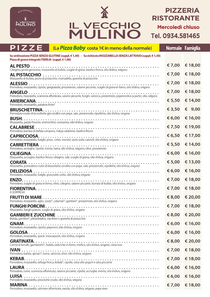 Menu_Pizzeria Il Vecchio Mulino Ristorante_Caltanissetta_image_1