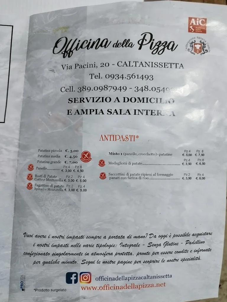 Menu_Officina Della Pizza Caltanissetta_Caltanissetta_image_2