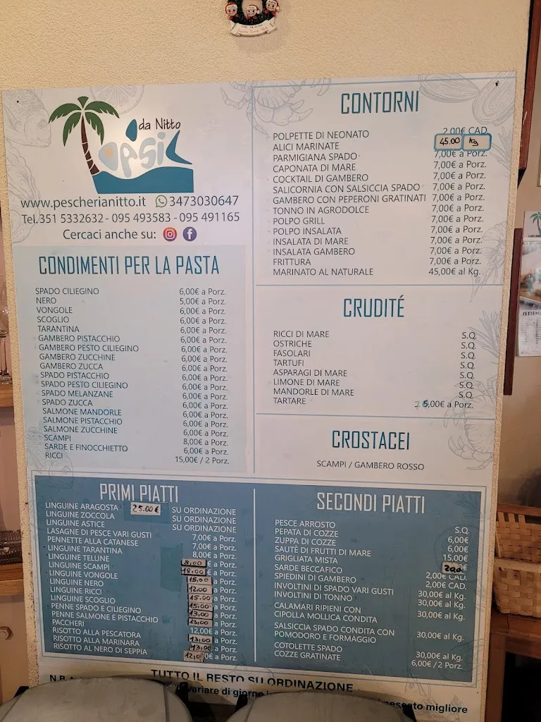 Menu_Oasis Frutti di Mare da Nitto_Canalicchio_immagine_1