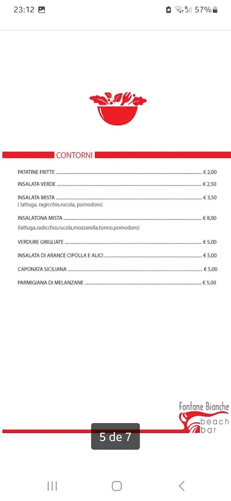 Menu_Fontane Bianche Beach Bar_Cassibile_image_2