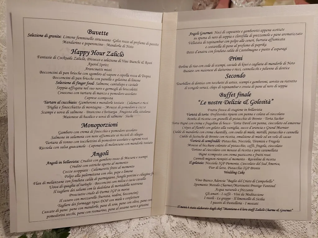 Menu_Villa Grazia Zaliclò charme & gourmet_Canicattì_image_1