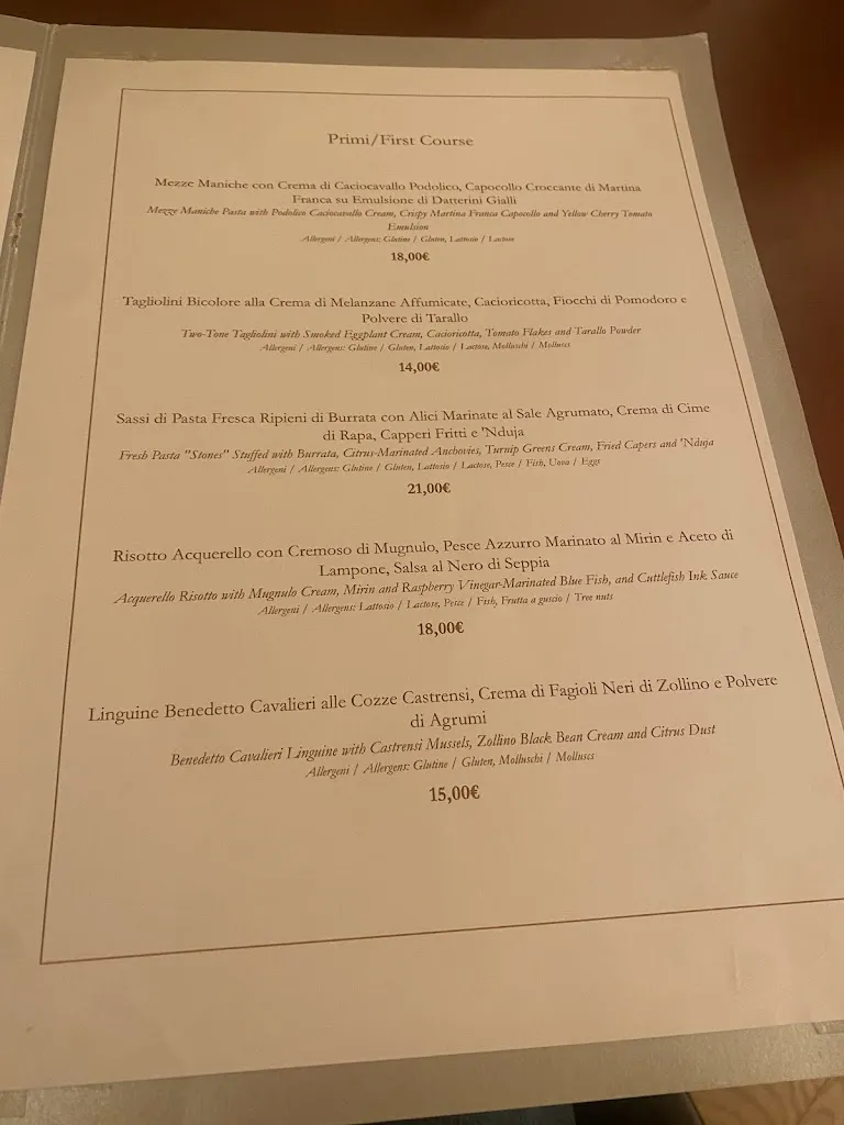 Menu_La Bocca Restaurant_Lecce_immagine_2