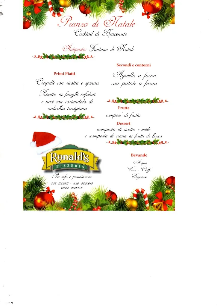 Menu_Pizzeria Ronald'S_Canicattì_image_1