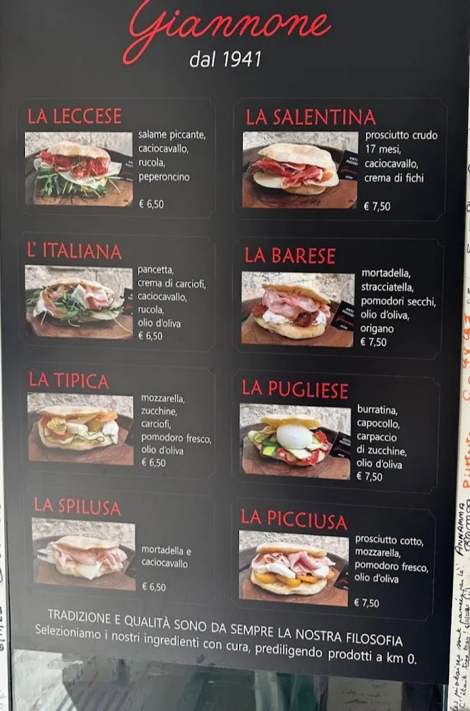Menu_Antica Pucceria Giannone dal 1941_Lecce_image_2