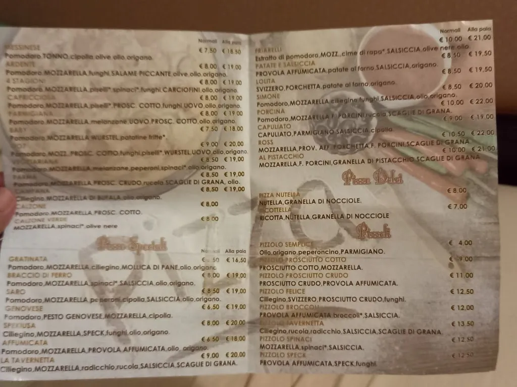 Menu_La Tavernetta - Pizzeria, pizzoleria_Carlentini_image_2