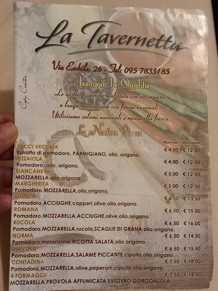 Menu_La Tavernetta - Pizzeria, pizzoleria_Carlentini_image_3
