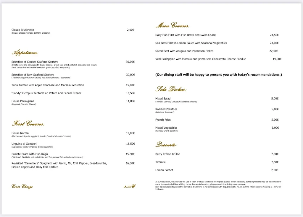 Menu_Ristorante La Trattoria Dionisio, Capo d’Orlando_Capo d'Orlando_image_2