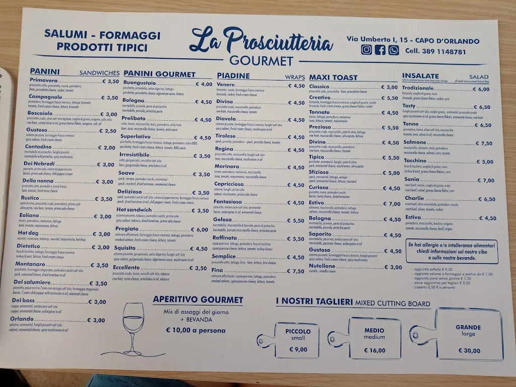 Menu_La Prosciutteria Gourmet_Capo d'Orlando_immagine_2