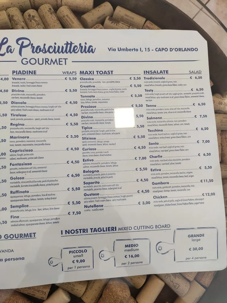 Menu_La Prosciutteria Gourmet_Capo d'Orlando_immagine_4