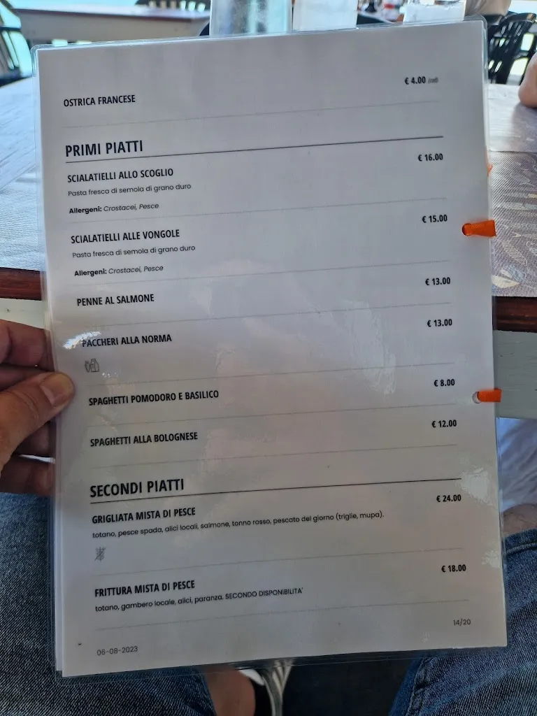 Menu_Lido Paradise Beach_Capo d'Orlando_image_1