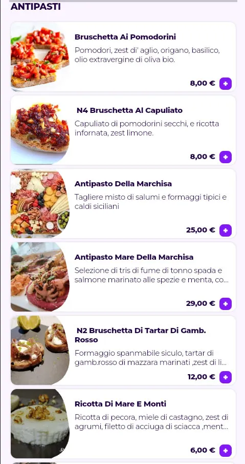 Menu_Ristorante da Marchisa - Specialità Carne e pesce a Capo d'Orlando_Capo d'Orlando_image_1