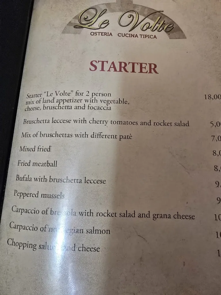 Menu_Osteria Le Volte_Lecce_image_4