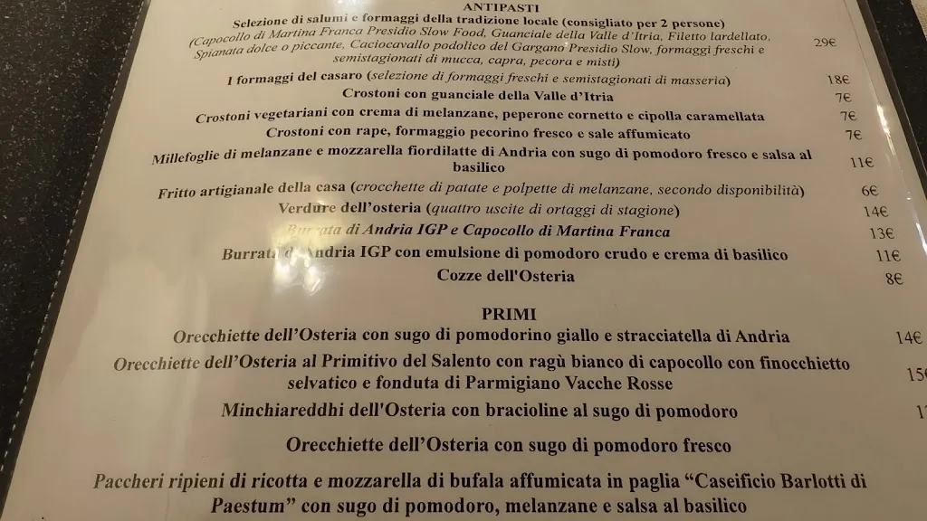 Menu_63 Osteria Contemporanea_Lecce_image_1