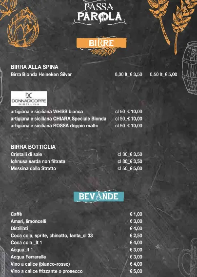 Menu_Passaparola Ristorante Pizzeria_Capo d'Orlando_image_3