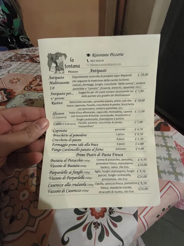 Menu_Pizzeria Ristorante 