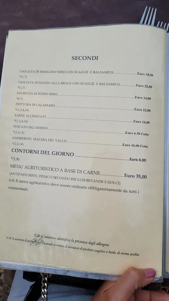 Menu_Agriturismo Baglio Don Bartolo - Ristorante, B&B_Castelluzzo_image_1