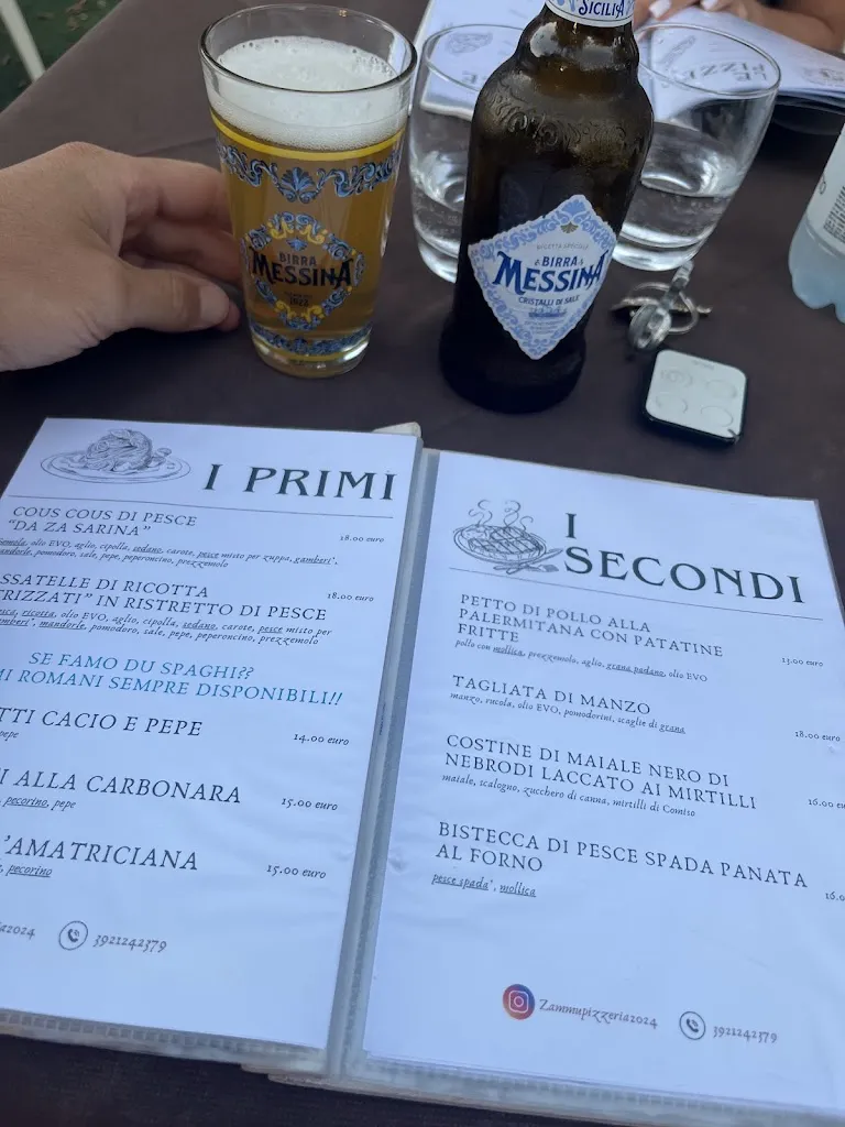 Menu_Trattoria Pizzeria Zammu'_Castelluzzo_image_1