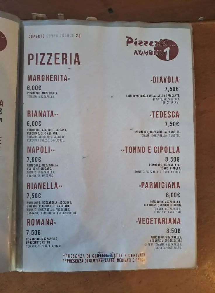 Menu_Pizzeria Number One_Castelluzzo_image_2