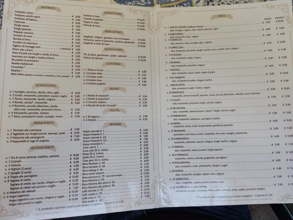 Menu_Antichi Sapori e Tradizioni Pizzeria Trattoria Ristorante_Castrofilippo_image_1