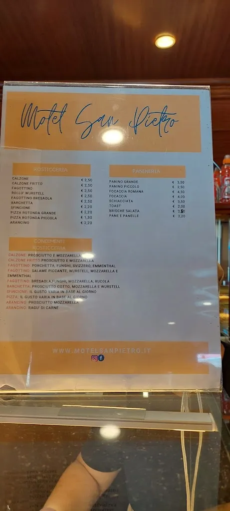 Menu_Motel San Pietro_Castronuovo di Sicilia_image_1