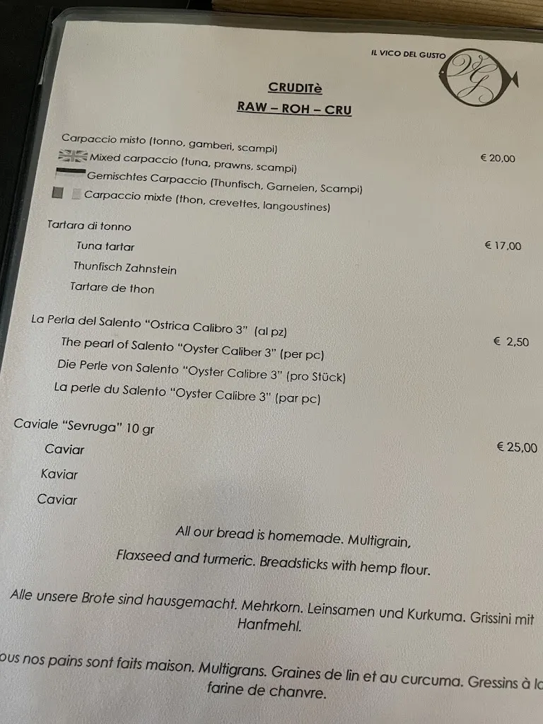 Menu_Il Vico Del Gusto • Ristorante_Lecce_image_2