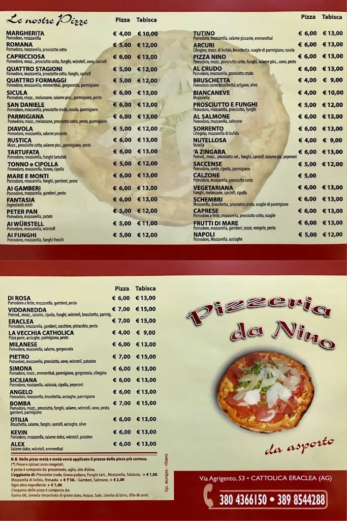Menu_Pizzeria da Nino_Cattolica Eraclea_image_4
