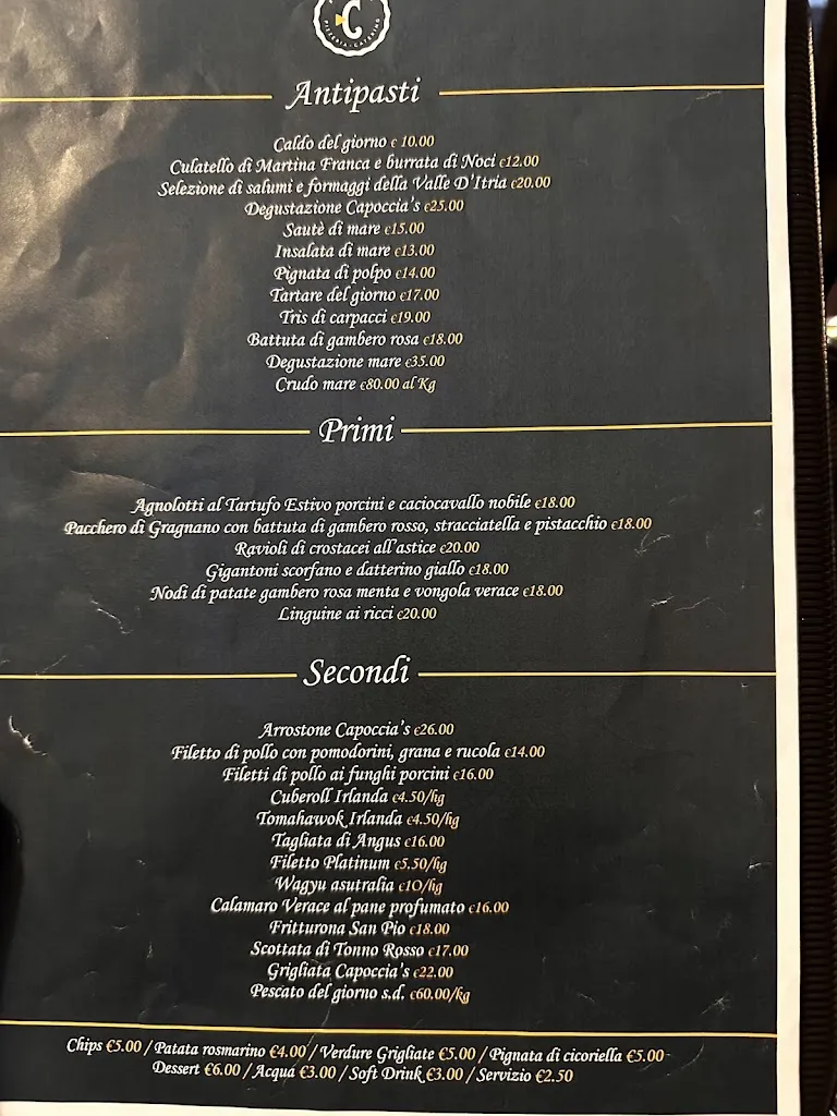 Menu_Capoccia's_Lecce_image_1