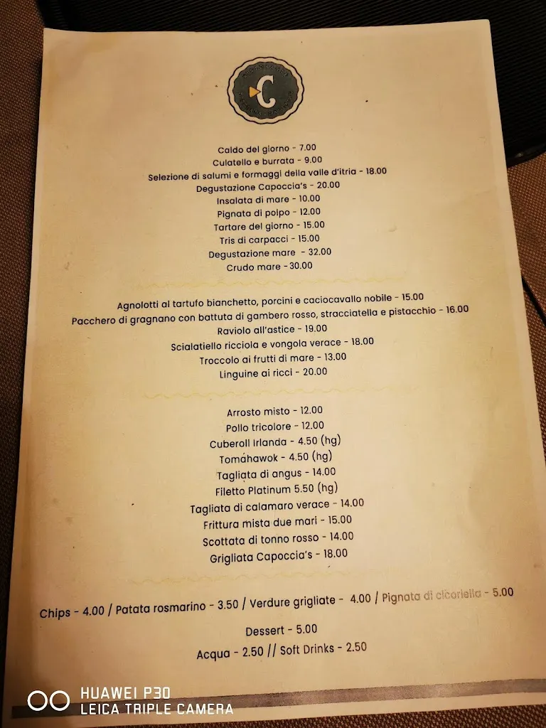 Menu_Capoccia's_Lecce_image_3